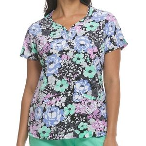 Floral Scrub Top